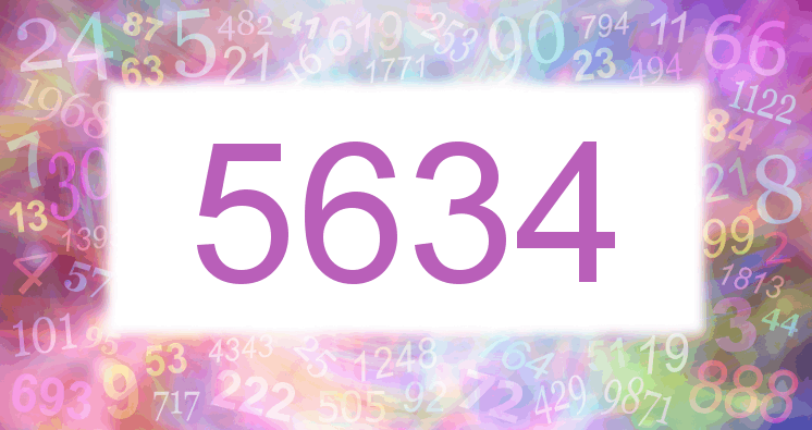 Träume mit einer Nummer 5634 rosa Bild