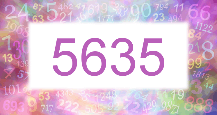 Träume mit einer Nummer 5635 rosa Bild