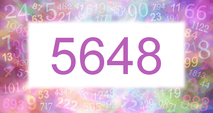 Träume mit einer Nummer 5648 rosa Bild