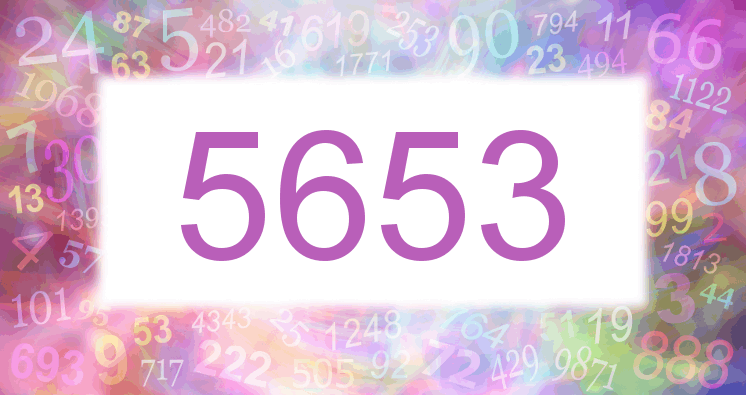 Träume mit einer Nummer 5653 rosa Bild