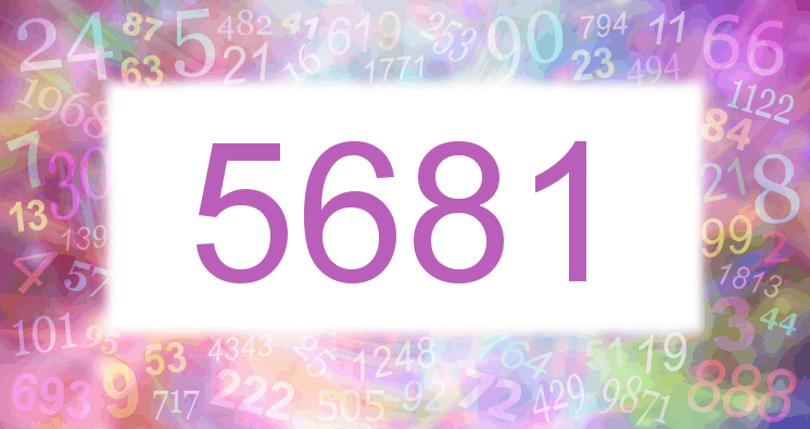 Träume mit einer Nummer 5681 rosa Bild
