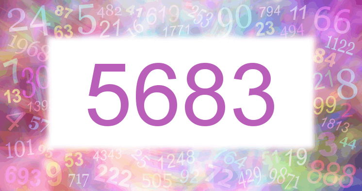 Träume mit einer Nummer 5683 rosa Bild