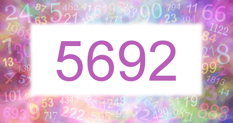 Träume mit einer Nummer 5692 rosa Bild