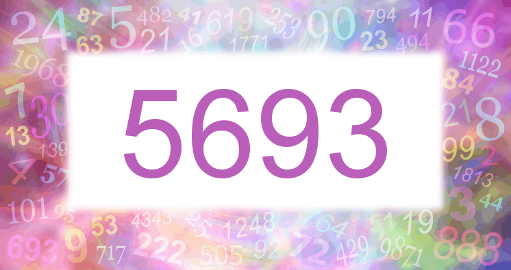 Träume mit einer Nummer 5693 rosa Bild