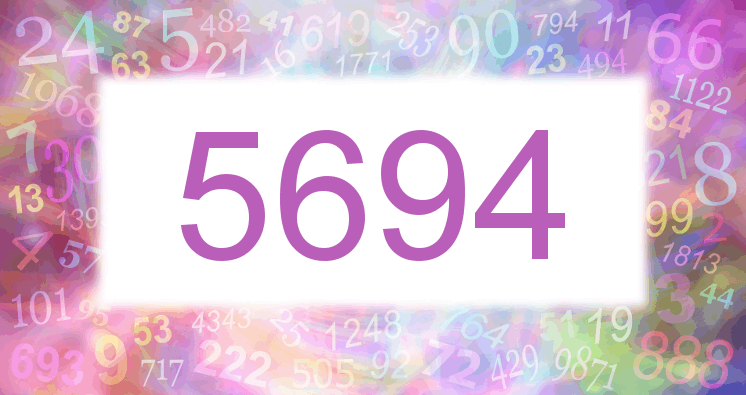 Träume mit einer Nummer 5694 rosa Bild