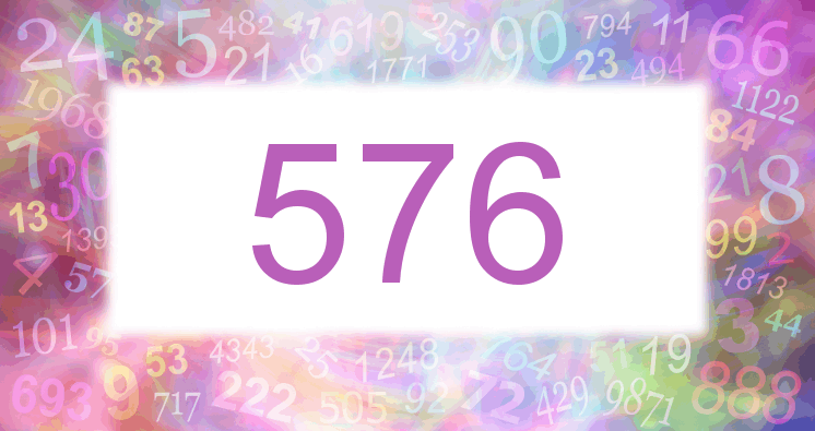 Träume mit einer Nummer 576 rosa Bild