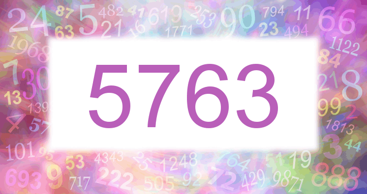 Träume mit einer Nummer 5763 rosa Bild