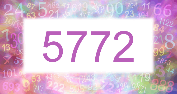 Träume mit einer Nummer 5772 rosa Bild