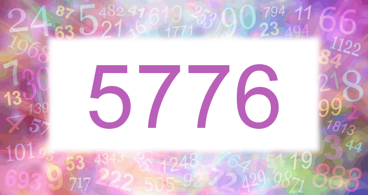 Träume mit einer Nummer 5776 rosa Bild