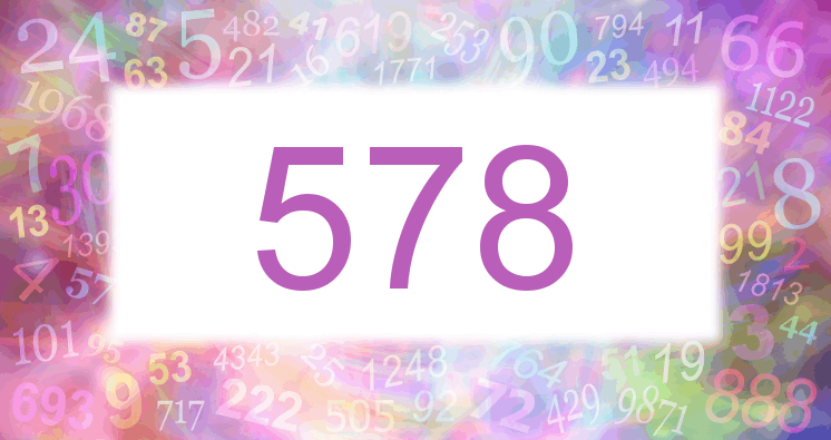 Träume mit einer Nummer 578 rosa Bild