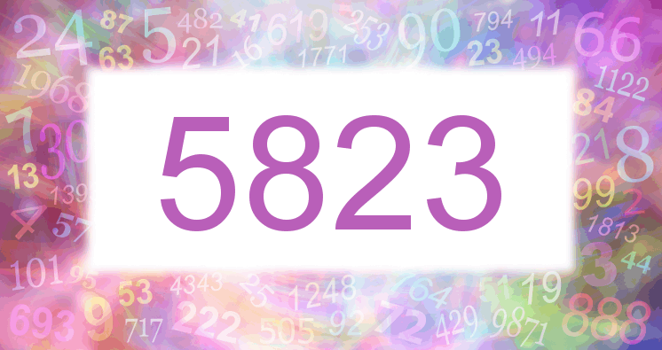 Träume mit einer Nummer 5823 rosa Bild