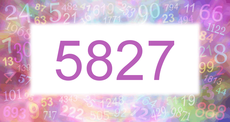 Träume mit einer Nummer 5827 rosa Bild