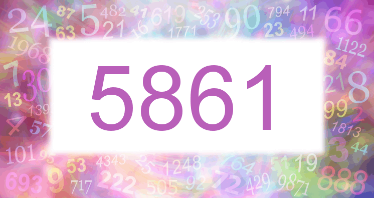 Träume mit einer Nummer 5861 rosa Bild