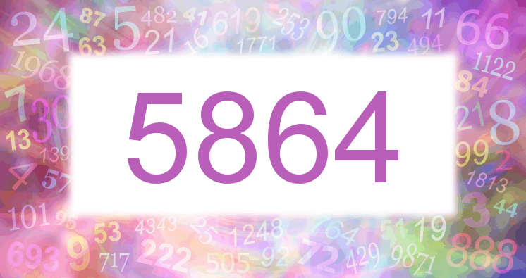 Träume mit einer Nummer 5864 rosa Bild