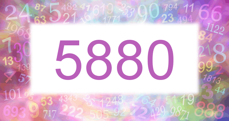 Träume mit einer Nummer 5880 rosa Bild