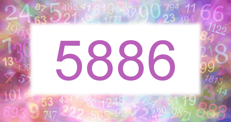 Träume mit einer Nummer 5886 rosa Bild