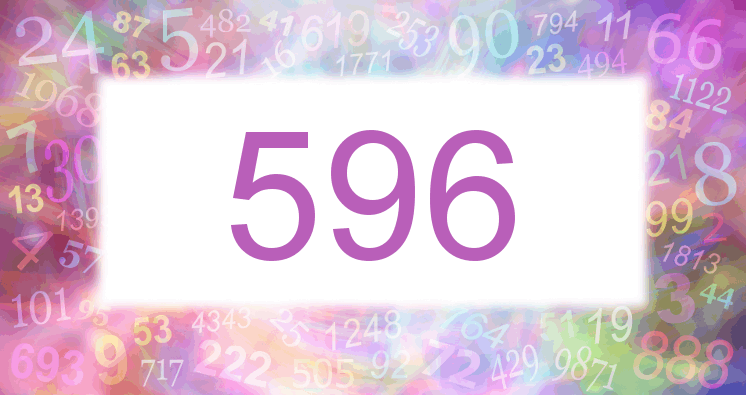 Träume mit einer Nummer 596 rosa Bild