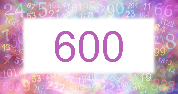 Träume mit einer Nummer 600 rosa Bild