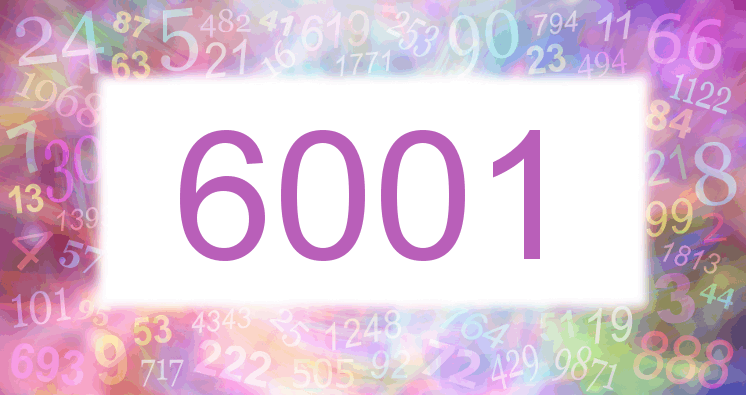 Träume mit einer Nummer 6001 rosa Bild