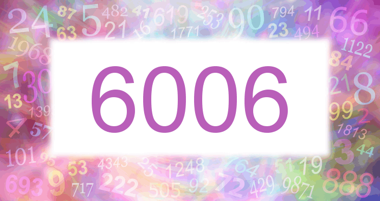 Träume mit einer Nummer 6006 rosa Bild