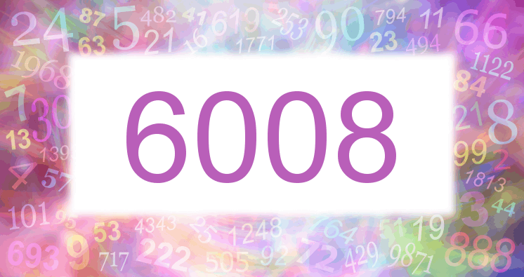Träume mit einer Nummer 6008 rosa Bild