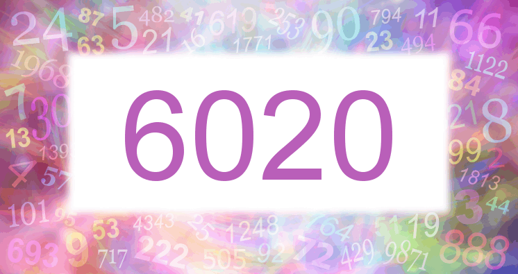 Träume mit einer Nummer 6020 rosa Bild