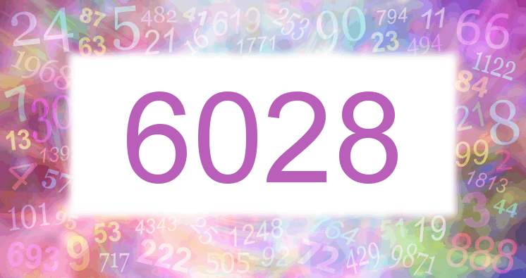 Träume mit einer Nummer 6028 rosa Bild