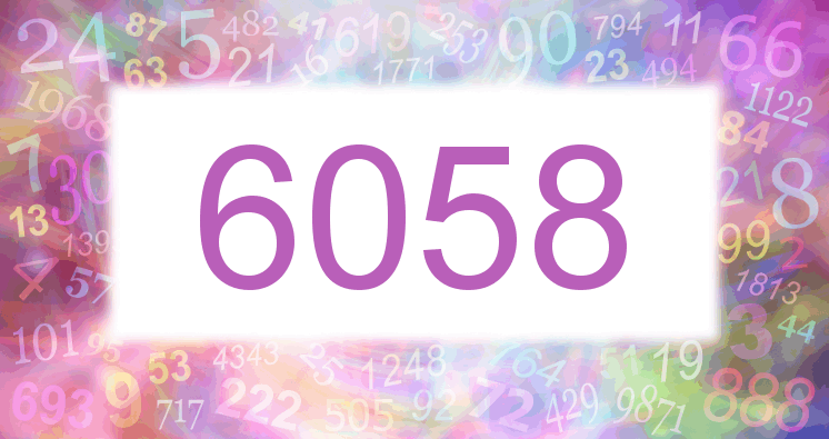 Träume mit einer Nummer 6058 rosa Bild