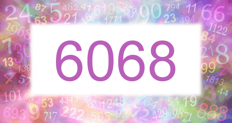 Träume mit einer Nummer 6068 rosa Bild