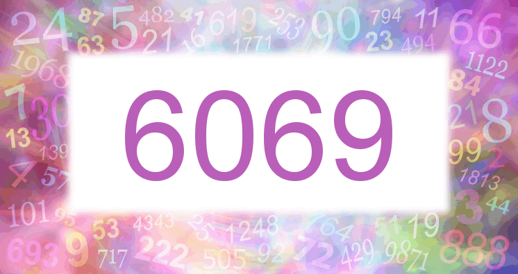 Träume mit einer Nummer 6069 rosa Bild