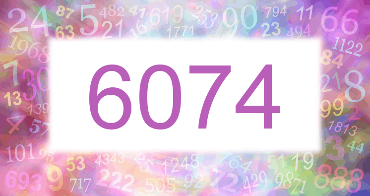 Träume mit einer Nummer 6074 rosa Bild