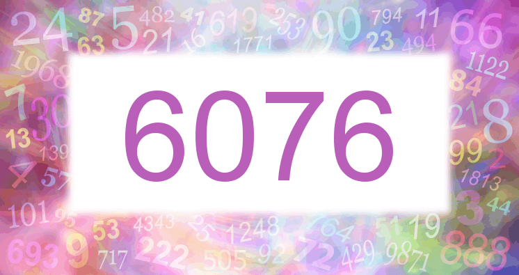 Träume mit einer Nummer 6076 rosa Bild