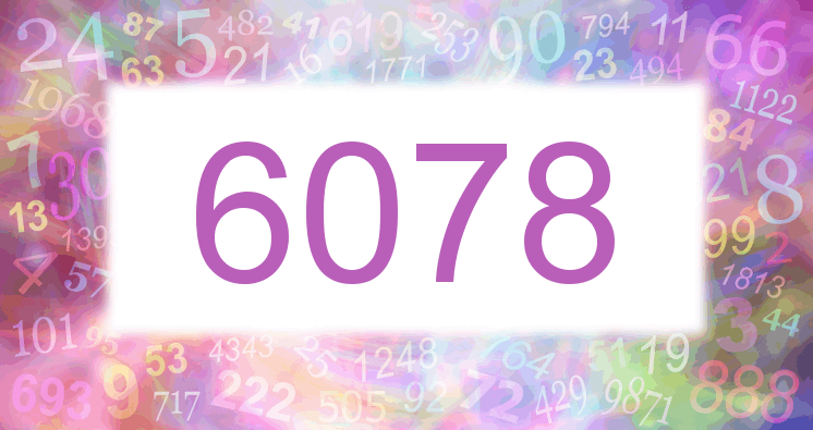 Träume mit einer Nummer 6078 rosa Bild