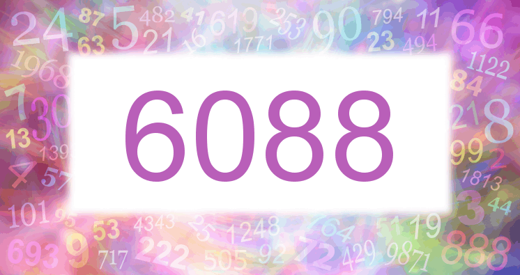 Träume mit einer Nummer 6088 rosa Bild
