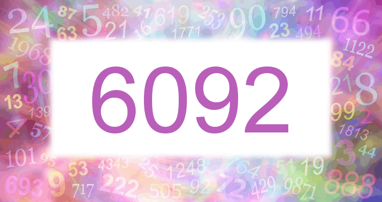 Träume mit einer Nummer 6092 rosa Bild