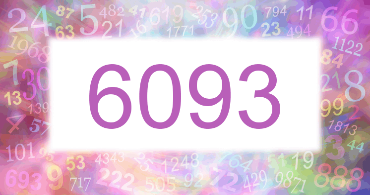 Träume mit einer Nummer 6093 rosa Bild