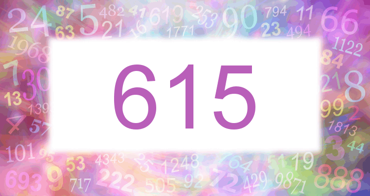 Träume mit einer Nummer 615 rosa Bild