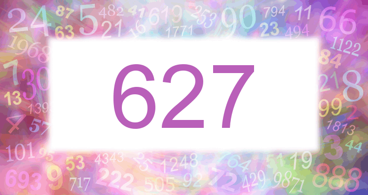 Träume mit einer Nummer 627 rosa Bild