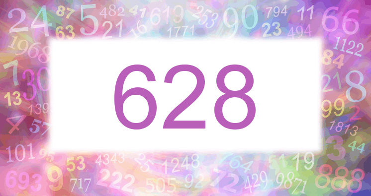 Träume mit einer Nummer 628 rosa Bild