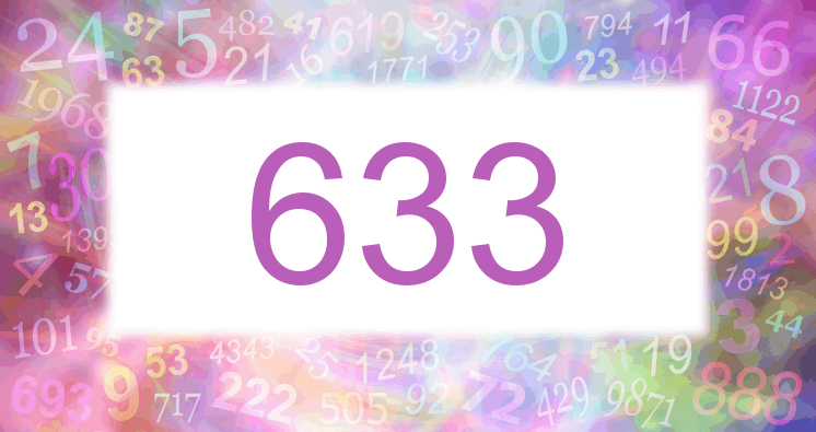 Träume mit einer Nummer 633 rosa Bild