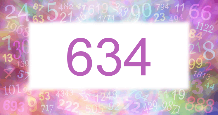 Träume mit einer Nummer 634 rosa Bild