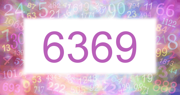 Träume mit einer Nummer 6369 rosa Bild