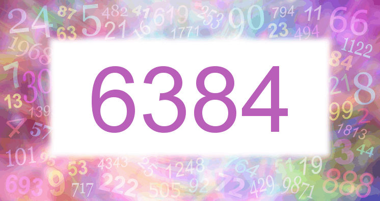 Träume mit einer Nummer 6384 rosa Bild