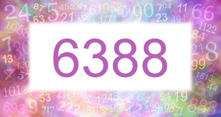 Träume mit einer Nummer 6388 rosa Bild