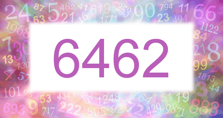 Träume mit einer Nummer 6462 rosa Bild