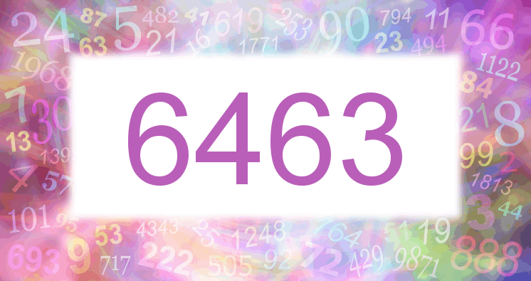 Träume mit einer Nummer 6463 rosa Bild