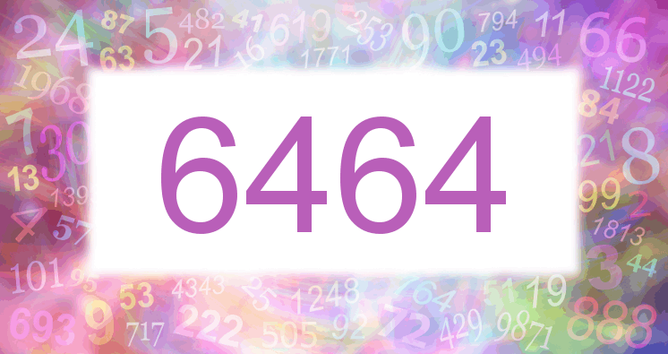 Träume mit einer Nummer 6464 rosa Bild