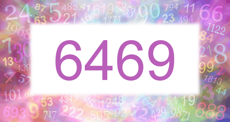 Träume mit einer Nummer 6469 rosa Bild