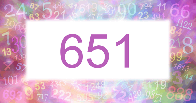 Träume mit einer Nummer 651 rosa Bild