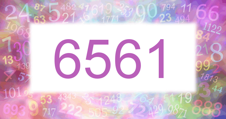 Träume mit einer Nummer 6561 rosa Bild